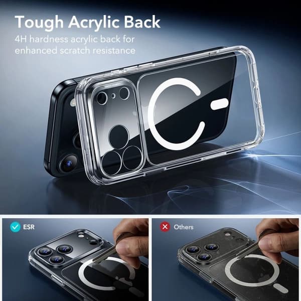 ESR Classic Hybrid Clear MagSafe Sæt til iPhone 17 Pro Max