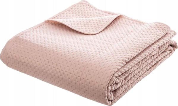 Atmosphera sengetæppe i rosa pastelfarve