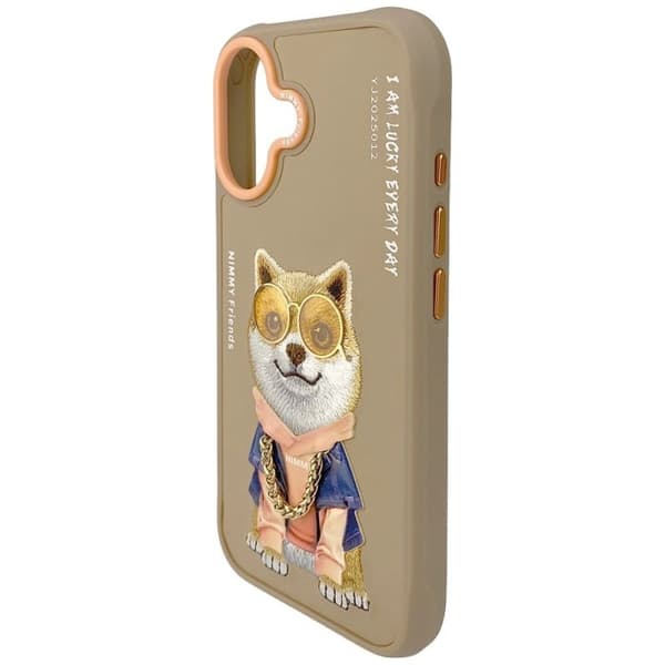 Nimmy lasit cool dog iPhone 17 beige