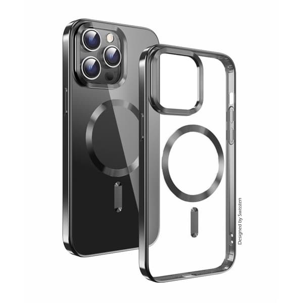 Swissten Magstick Metallic iPhone 11 svart