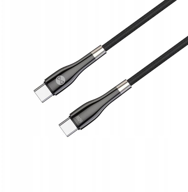 techonic sleek USB-C kabel 60W 2m svart