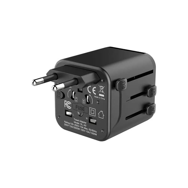 Techancy Mb2502 Sølv Rejseadapter 2500W