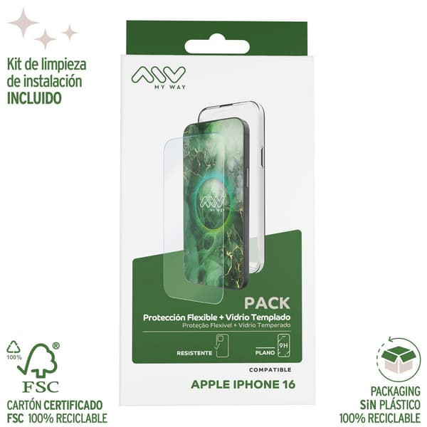 innov8iberia Myway til iPhone 16 transparent TPU