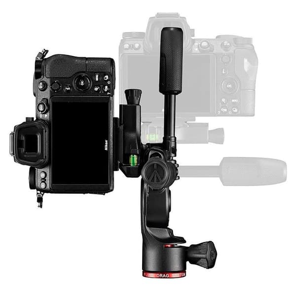 Manfrotto mh01hy-3w 3-vejs fluidhoved sort
