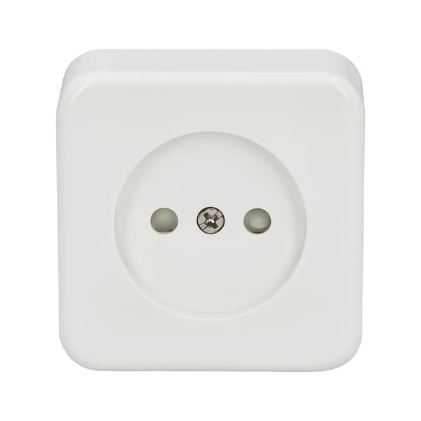 Wolfpack-Linea-Profesional Base Surface Socket Sin Toma Tierra Vit