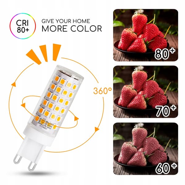 Aigostar G9 LED-lampe 3,5W 3000K Klar