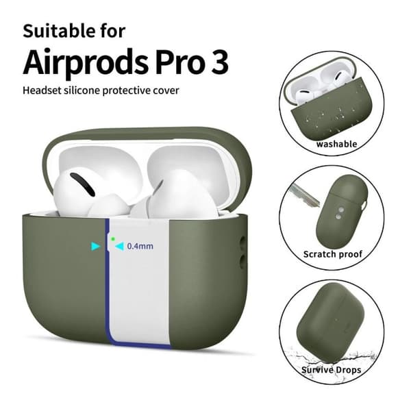 Tech-Protect silikoneetui AirPods Pro 3 grøn