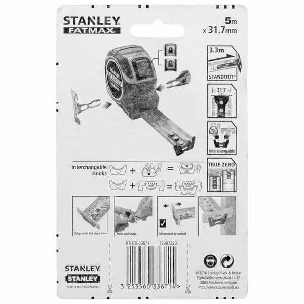 Stanley fatmax pro autolock mätband 5m/32mm
