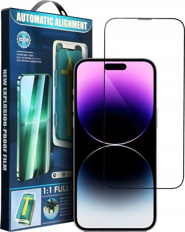 oem iLike Apple 5D Tempered Glass til iPhone 13 / 13 Pro / 14 sort