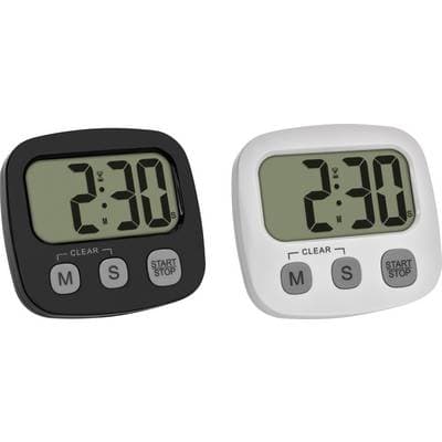 TFA Dostmann 38.2057.40.02 digital timer set svart/vit