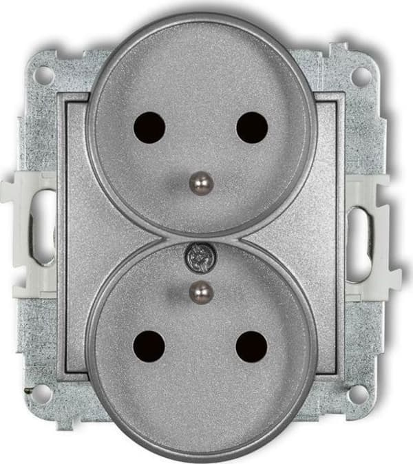 Karlik 7mgpr-2z dobbeltstik sølvmetallic
