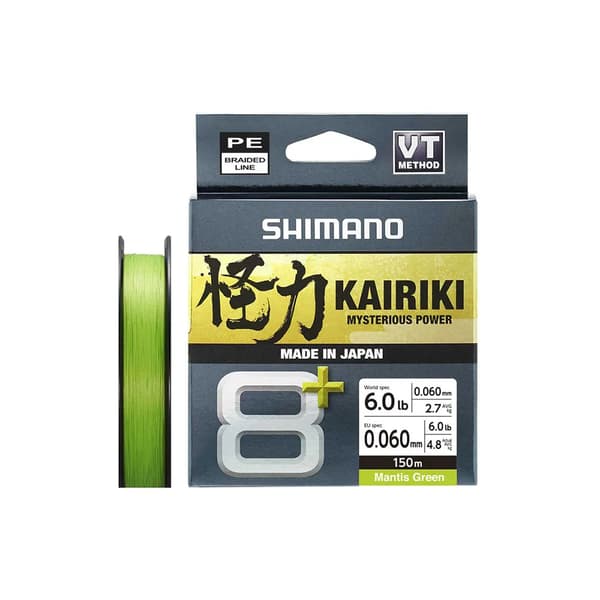 Shimano Kairiki 8+ vihreä 150m