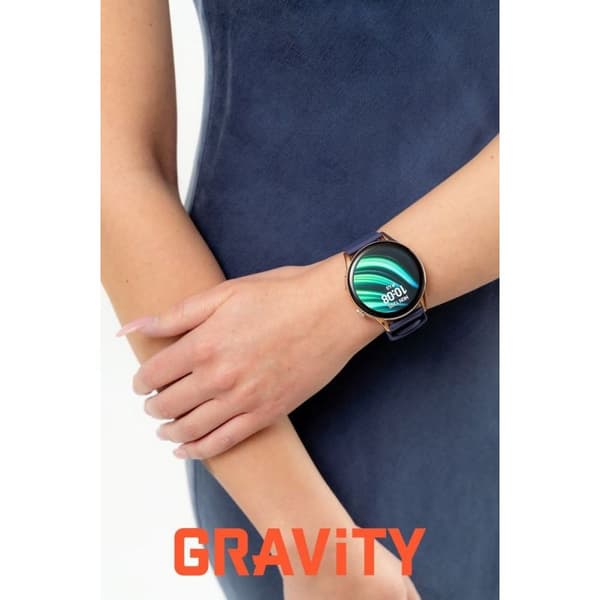 Gravity GT11-6 Smartwatch Rosaguld/Silikonrem