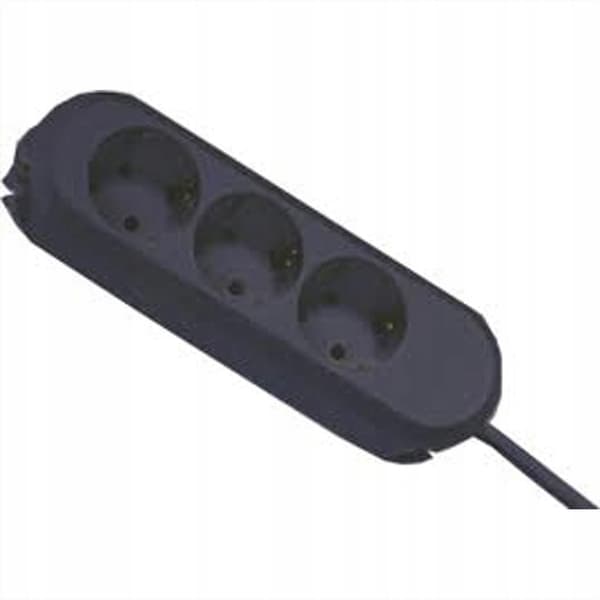 Bachmann SMART virtapistoke 3x liitäntä 1,5m musta