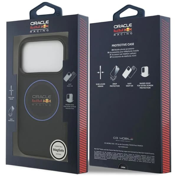 Red Bull meshed blue ring & metal buttons iPhone 17 Pro