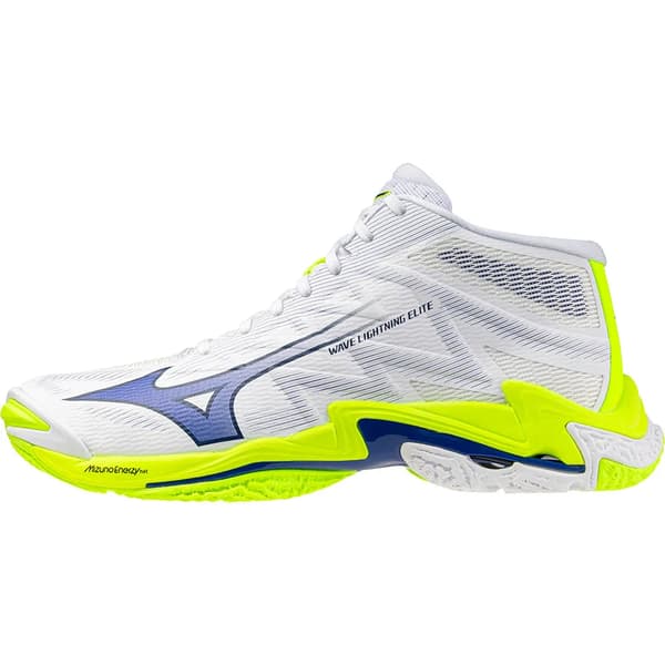 Mizuno wave lightning elite mid White/Light Yellow/Dazzling Blue