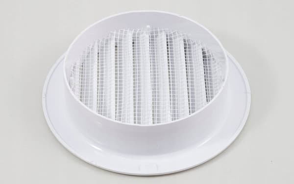 Ventika MW125KO rund ventilationsgitter hvid
