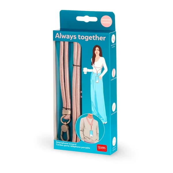 Legami Always Together Lanyard Rose