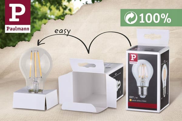 Paulmann LED bulb 7.5W Transparent 806lm 2700K Dimmable