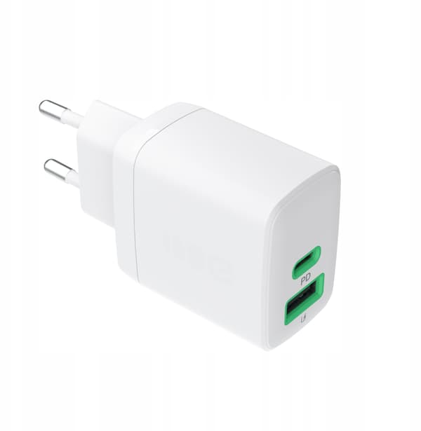 Green Cell powersource duo30 30W hvid oplader