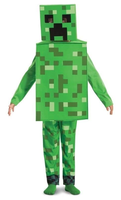 Disguise Creeper Minecraft Deluxe Kostume, Grøn