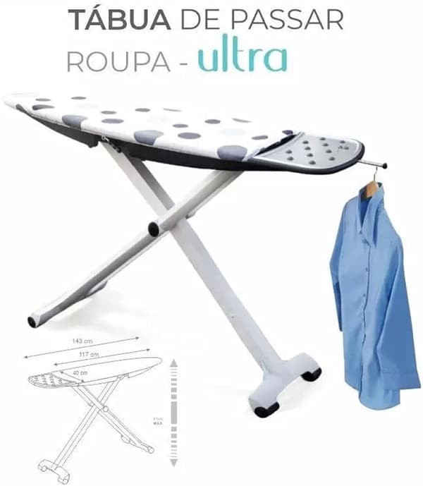 Curver Lotus strykbräda vit justerbar