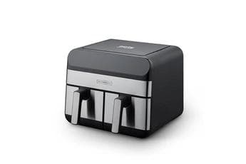 Kitchencook AIRFLOW9 2400W 9L Luftfriture i Rustfrit Stål/Sort
