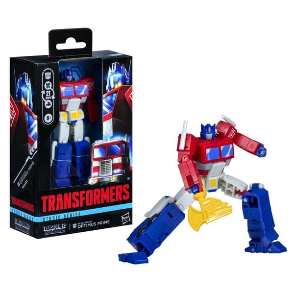 Hasbro Optimus Prime Deluxe Studio Series punainen