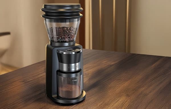 HiBREW G3 elektrisk kaffekværn med 220W effekt og sort farve