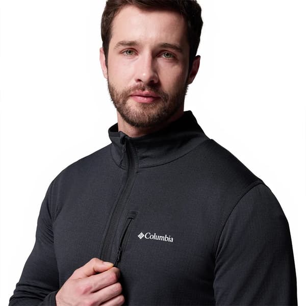 Columbia Essential Hike Grid Fleece Jakke Sort