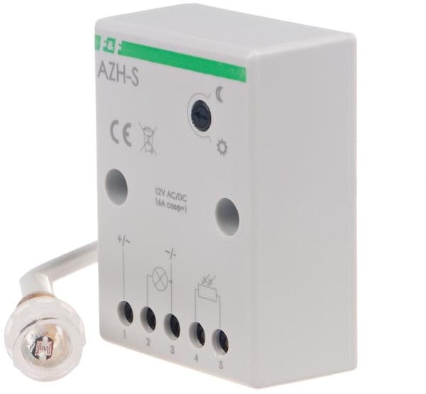 F&F azh-s-12v utomhus twilight switch vit