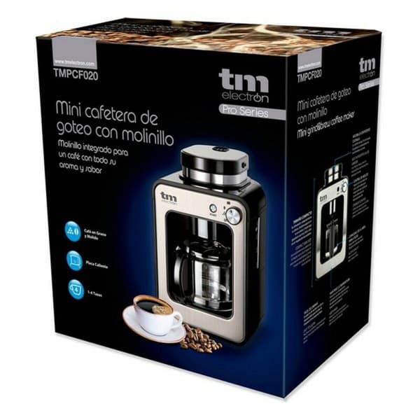 TM Electron tmpcf020s drypkaffemaskine 4 kopper 600 W i rustfrit stål