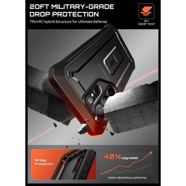 Supcase Unicorn Beetle Pro musta 2-pack