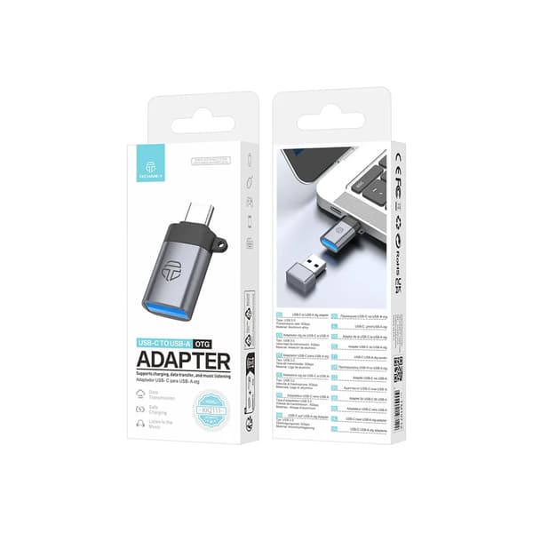 Techancy KK2111 USB-C till USB-A adapter Silver