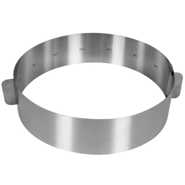 la-cucina justerbar bageform i rustfrit stål 16-30 cm