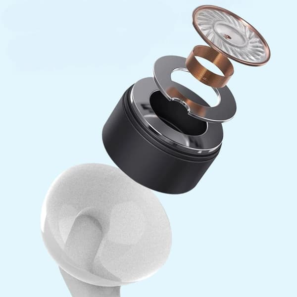Dudao x3 in-ear hörlurar USB-C vit