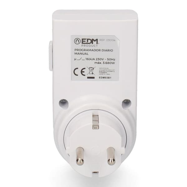 EDM 3004 manuel timer hvid 3500W