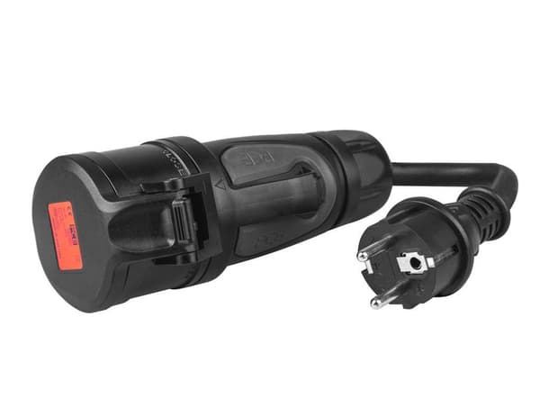 Green Cell eMobility CEE 16A till Schuko Adapter noir