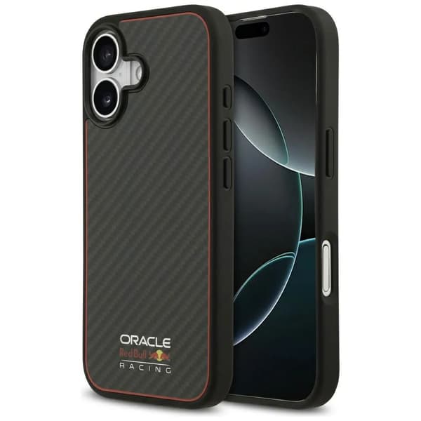 Red Bull Kevlar Logo Matt MagSafe iPhone 17 Sort