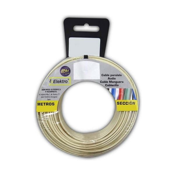 EDM Câble Téléphonique 15m blanc