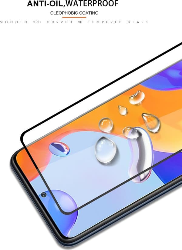 Mocolo 2.5D Full Glue Glass til Xiaomi Redmi Note 11 Pro/Plus - Sort