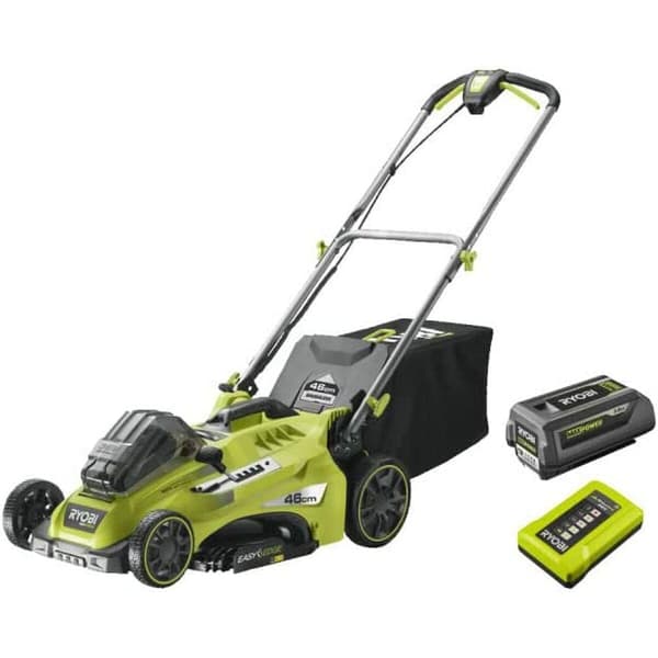 Ryobi power assist plæneklipper 36V 5Ah grøn