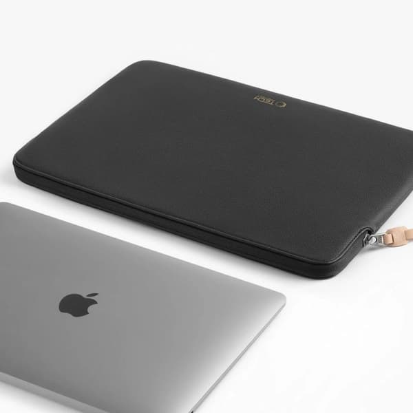 Tech-Protect fleece laptop sleeve sort 15-16 tommer