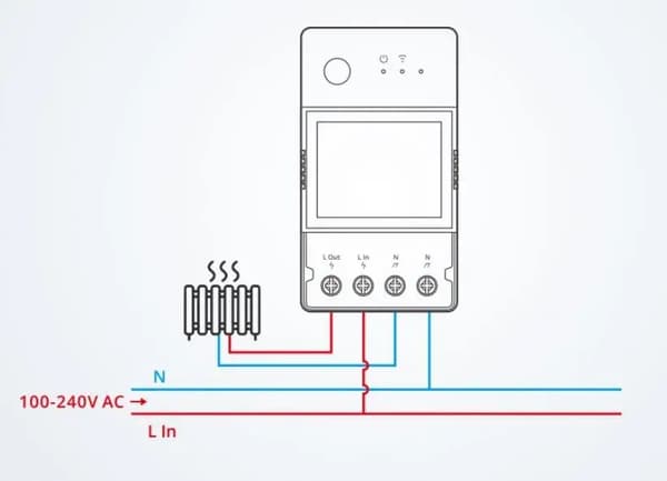 Sonoff powr316 smart strömmätare 16A