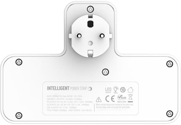 Beline blnph01 virtapistoke 2xUSB-A ja USB-C PD 20W, valkoinen