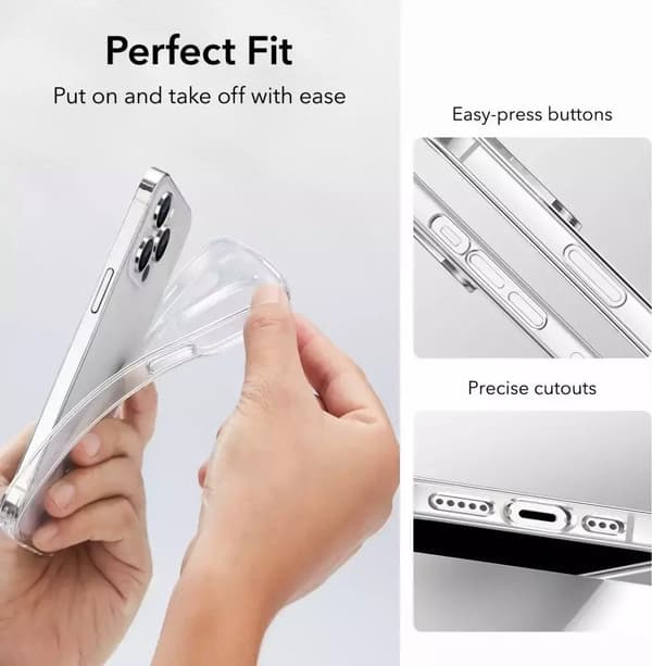 ESR Project Zero Läpinäkyvä iPhone 14 Pro Kuori