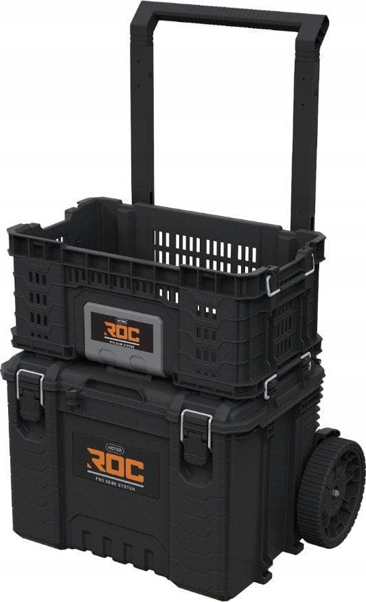 Keter roc pro gear verktygslåda 33.8l svart/grå