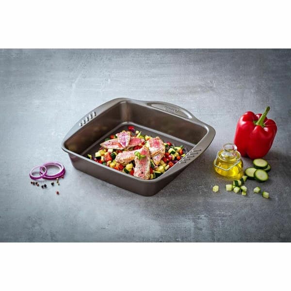 Pyrex Asimetria bakform 24x24 cm brun