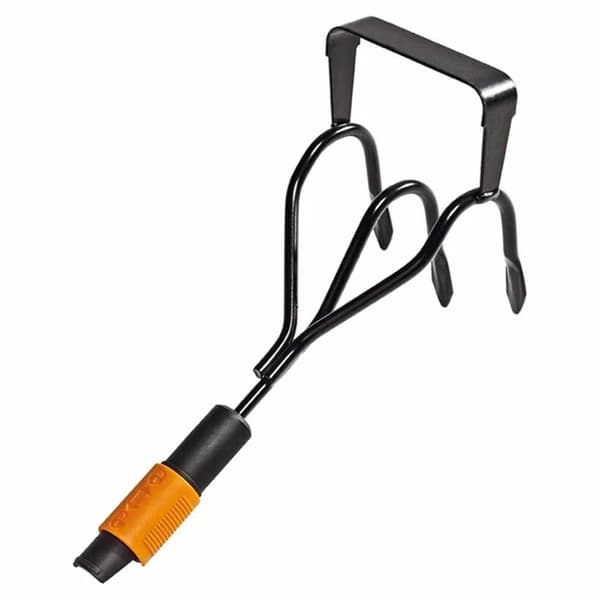 Fiskars QuikFit kultivator med hakke sort/orange