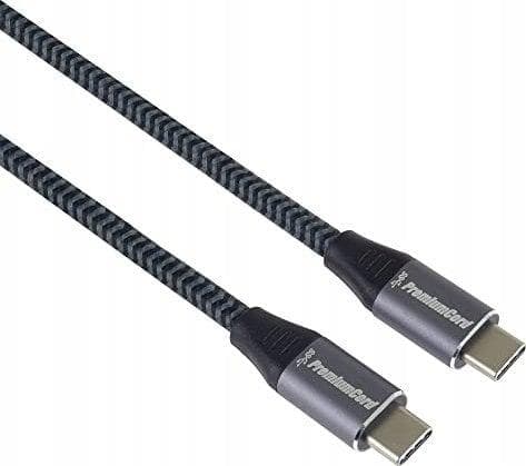 PremiumCORD USB-C-kaapeli 0,5 m musta